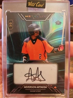 Averson Aratega  2024 Wild Card Metallix PRC autograph 3/3 San Francisco  - Image 1 of 2