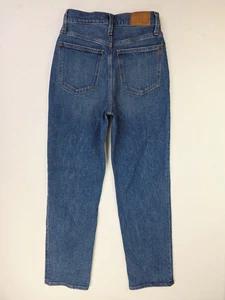 Madewell Size 25X30 Womens The Perfect Vintage Straight Blue Denim 5 Pocket Jean - Picture 1 of 12