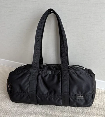 Bolso de Lona Yoshida & co. Porter Tanker Bolso Boston Negro Usado Excelente Japón Foto 1 de 4