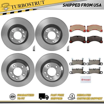 Kit de pastillas de rotores de freno delanteros traseros para Porsche Cayenne 2011-2013 Foto 1 de 4