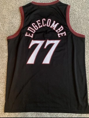 Camiseta deportiva pequeña nueva con etiquetas M & Ness Hardwood Classics VJ Edgecombe Sixers 76ers Foto 1 de 2