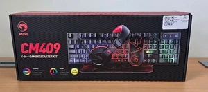 Marvo Scorpion CM409 4-in-1 Gaming Starter Kit Keyboard, Mouse, Headphones, Mat - Picture 1 of 3