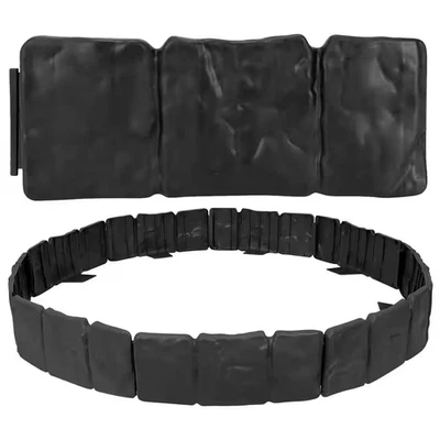 9.5 In. X 4 In. X 9.5 In. Weather Resistant Black Composite Stone Effect Plastic Foto 1 de 4