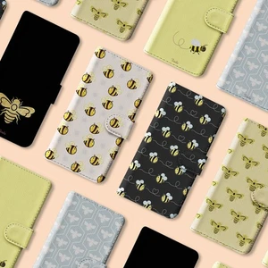 Personalisierte Handyhülle Wallet für iPhone 16 16e 15 14 13 12 Pro Max Honigbienen - Bild 1 von 25