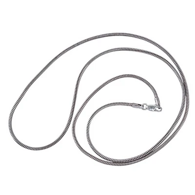 Collar Cadena Serpiente 13.5g | Plata de Ley 925 24" Vintage Foto 1 de 3