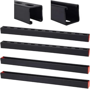 1-5/8" Starlink Metallstrebenkanal, 12 Stärke U-Kanal, schwarz, 4er-Pack - Bild 1 von 8