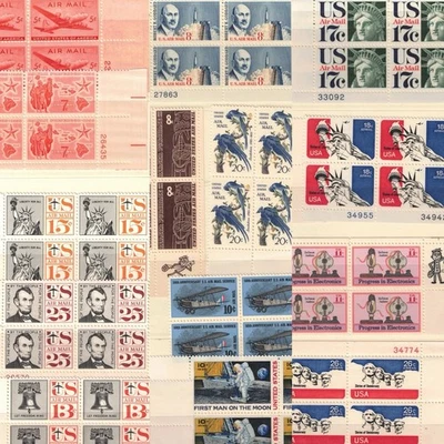 US Scott #C32-C88 Air Mail Blocks/Plate Blocks of 4, Mint NH - Image 1 of 4