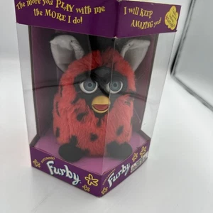 De colección Ladybug Furby Raro Original 1999 Manchas Negras y Rojas Ojos Azules - Imagen 1 de 5