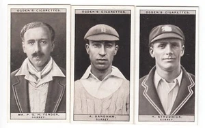 3 1926 SURREY Cricket Cards PERCY FENDER Andy Sandham Herbert Strudwick - Picture 1 of 1