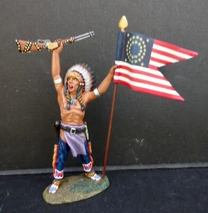 king & country TRW046 54mm Indian chief w/  captured American flag  2013 miboop - Picture 1 of 5