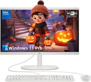 2025 HP 21.5"FHD All-in-One Desktop Computer Intel Celeron UPTO 64GB RAM,2TB SSD - Picture 1 of 9