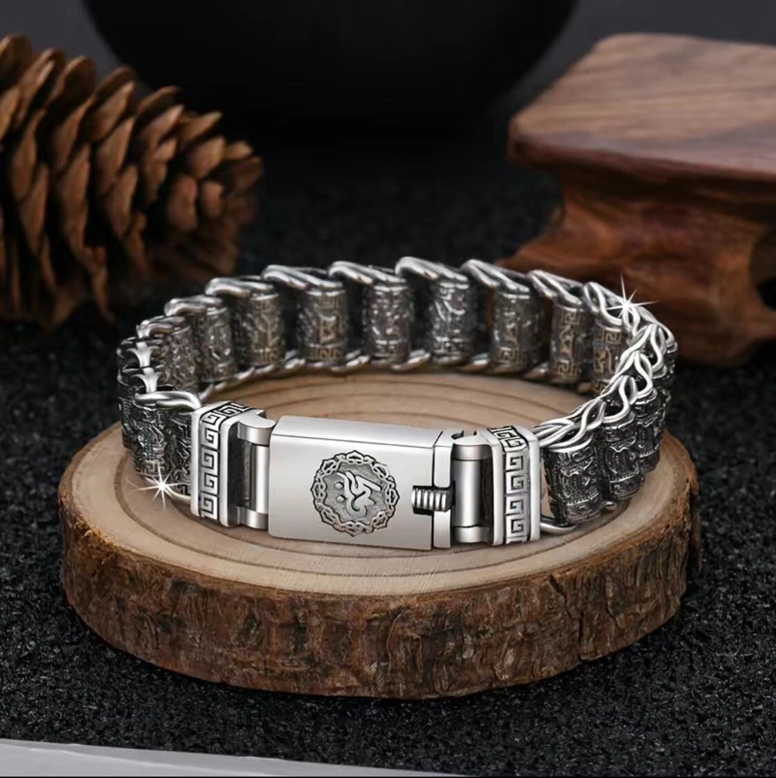 2 Stück Silber Armband Set Für Herren – Edelstahl Panzerkette & Figaro Armbänder 19/21/23 Cm