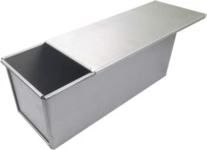 USA Pan Bakeware Pullman Loaf Pan with Cover 13x4.3x4.8 inch Nonstick & Quick - Picture 1 of 5