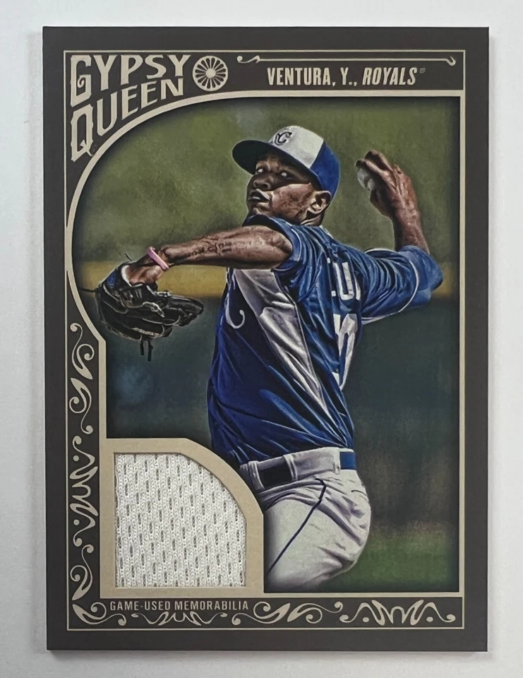 2015 Topps Gypsy Queen #GQR-YV Yordano Ventura Relic Card AR52-01 - Image 1 of 2