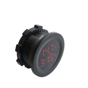 DC 12V-24V LED Auto Motorrad Temperatur Voltmeter Panel Digitalanzeige - Picture 1 of 12