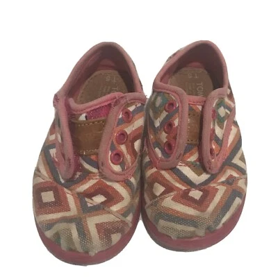 Tiny Toms Zapatos de Bebé Patrón Rosa Niño T 5 ¡Lindos! Foto 1 de 4