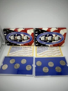 2001 & 2002 Philadelphia Mint Edition" State Quarter collection With Certificate - Picture 1 of 3
