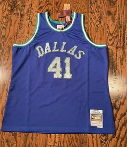 Dallas Mavericks Dirk Nowitzki Mitchell & Ness Swingman NBA Jersey Mens Size 2XL - Picture 1 of 7