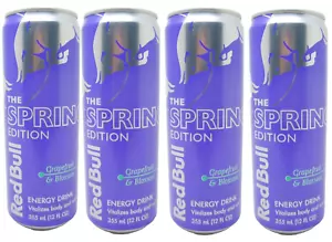 Red Bull Spring Edition, Grapefruit & Blossom Energy Drink, 12 FL oz (4 Pack) - Picture 1 of 3