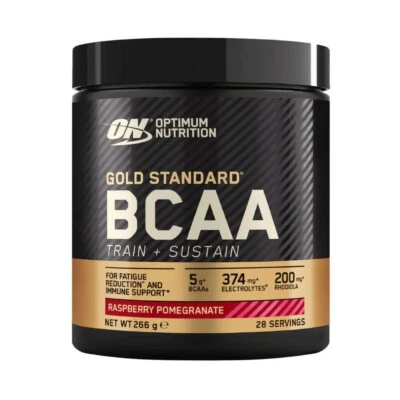 Optimum Nutrition Gold Standard BCAA Powder, Raspberry and Pomegranate - 266g - Image 1 of 3