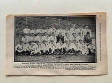 Boston Braves Johnny Evers Rabbit Maranville 1914 Baseball 5X7 Team Picture
