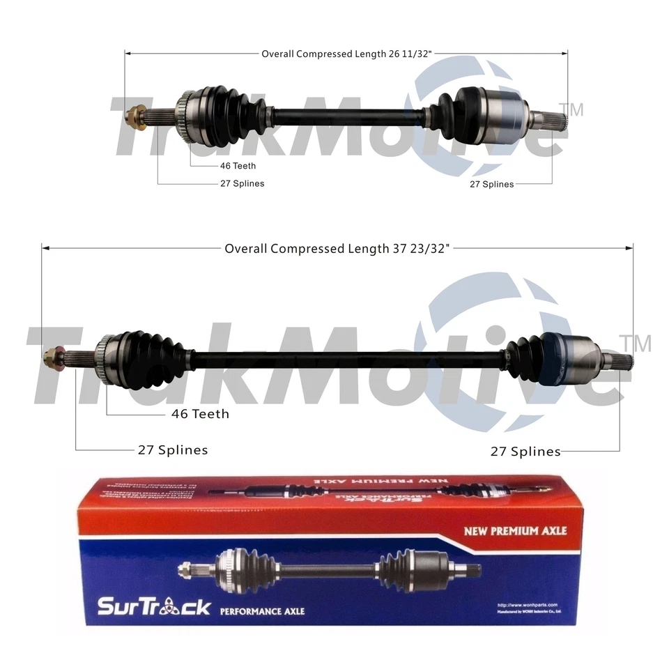 Juego de 2 ejes delanteros SurTrack CV para Kia Soul automático 2014-2018 Foto 1 de 1