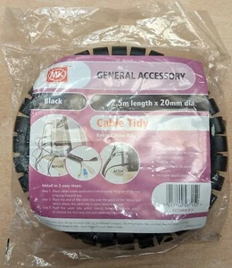 MK Kabel ordentlich - 2,5 m Länge x 20 mm Durchmesser - schwarz (inkl. Applikationswerkzeug) - Bild 1 von 2