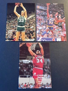 Three Cards 1990 LARRY BIRD CHARLES BARKLEY MAGIC JOHNSON - Picture 1 of 2