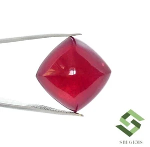 16x16 mm Natural Ruby Sugar Loaf Cabochon 30.94 CTS Mozambique Loose Gemstone GF - Picture 1 of 8