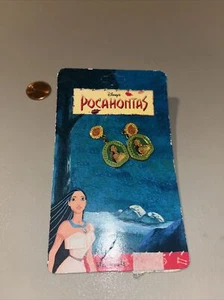 Vintage Disneys AAi Pocahontas Emaille Ohrhänger Neu aus altem Lagerbestand - Bild 1 von 2