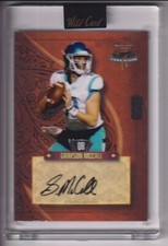GRAYSON MCCALL 2023 WILDCARD 7 CARD STUD FOOTBALL AUTOGRAPH CARD #D 7/7