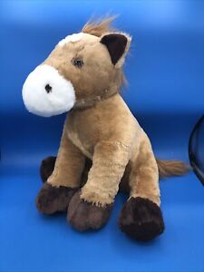 Fiesta Dixie Stampede Brown & White Plush Pony Horse large 18 inches