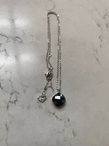 swarovski onyx pendant - Picture 1 of 1