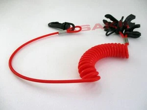 Cordón de amarre de seguridad interruptor de parada fueraborda universal para barco 256-05193-00 8 teclas - Imagen 1 de 10