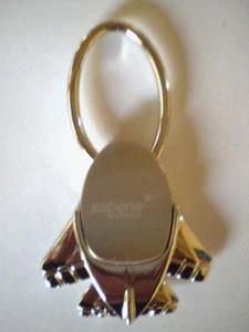 Schlüsselanhänger Motiv : FLUGZEUG / JUMBO-JET  aus Metall / Edelstahl ? / Neu - Bild 1 von 2