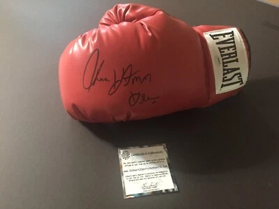 Thomas " Hitman " Hearns Autographed Signed Boxing Glove - Schwartz - Image 1 of 4