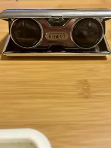 Occhiali Regent Opera Vintage NUOVI In Scatola Originale Cristallo Giappone Pieghevole Binocolo - Foto 1 di 6