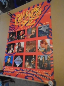 VERY RARE Lollapalooza 1992 POSTER Ice Cube n.w.a. SOUNDGARDEN Pearl Jam RHCP ! - Picture 1 of 3