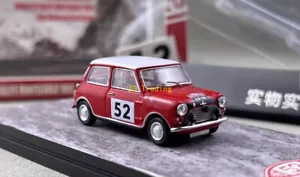 ZD GCD 1:64 Red Mini #52 Morris Cooper S Rallye Sport Model auto in metallo pressofuso BN - Foto 1 di 10