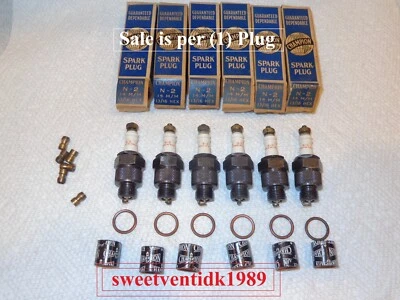 ( 1 ) .. ‘NOS’ Champion N-2 Spark Plug ..Take-Apart .. 2 Ring Design .. USA Made - Image 1 of 4