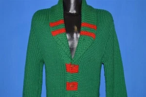 DE COLECCIÓN 30S CUELLO CHAL ESTÁNDAR MOLINOS DE TEJIDO LANA CÁRDIGAN AGITADOR SUÉTER MED M - Imagen 1 de 7