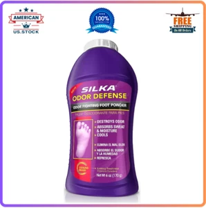 Odor Fighting Foot Powder & Shoe Deodorizer Talc & Cooling Beads 6 Oz - Picture 1 of 7