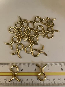 20 Count Brass Downrigger Mold Eyes - Eyelets for Lead Weight Molds  - Picture 1 of 2