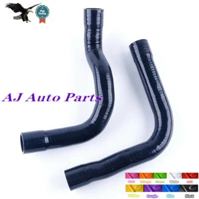 Fit 1992-1998 BMW E36 318i / 318ti/318is Silicone Coolant Radiator Hose Black - Image 1 of 2