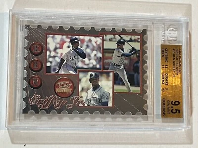 Griffey Jr 1998 Pacific Paramount Special Delivery Diecut BGS 9.5 #18 Pop 3 - Image 1 of 3