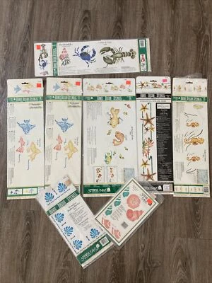 Plantillas artesanales Sea Life para álbum de recortes arte decoración fabricación retirado nuevo de colección lote de 8 Foto 1 de 4