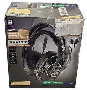 Nacon RIG 500 Pro Headset - Black Colour (PC/Univ) Compatible Ps4/5 Xbox1 & more - Picture 1 of 4