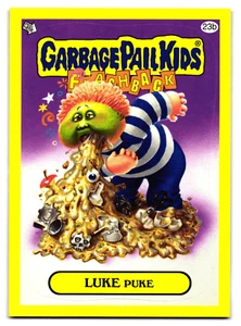Luke Puke 2011 Garbage Pail Kids Flashback Serie 3 Parodie genaue gezeigte Karte - Bild 1 von 2