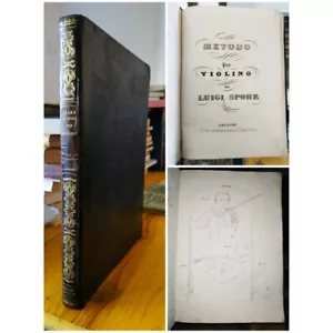 Louis Spohr GEIGENMETHODE VON LUIGI SPOHR 1 Auflage Chiasso 1832 ILLUSTRIERT - Bild 1 von 22
