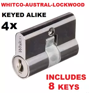 4 x Screen door security door lock key cylinder Barrel Whitco Lockwood - Picture 1 of 3